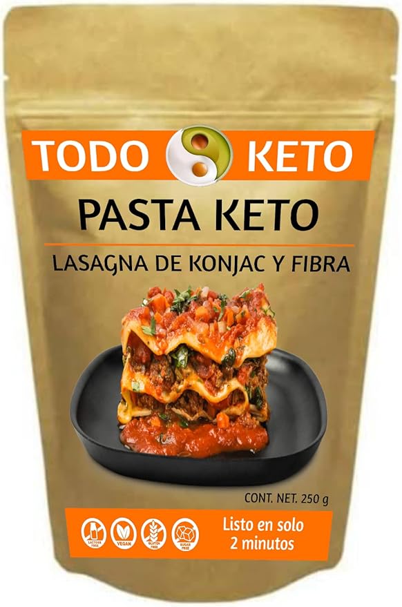 LASAGNA DE KONJAC CON FIBRA KETO SIN GLUTEN – Livet Market